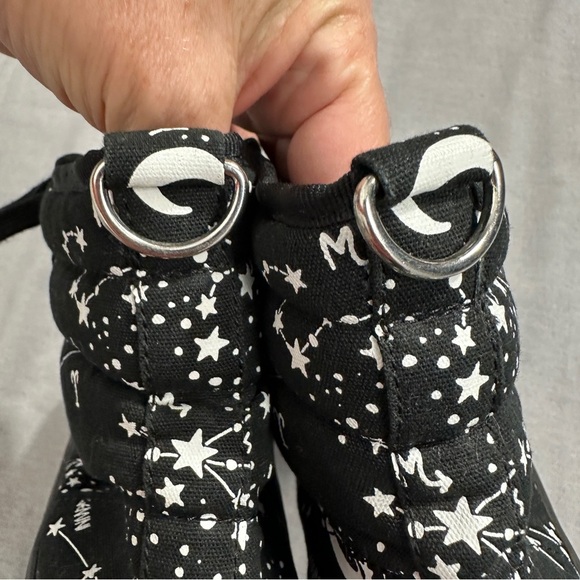 Sz. 9 Killstar Star Map Zodiac platform high tops, lace up front, goth - Picture 6 of 14